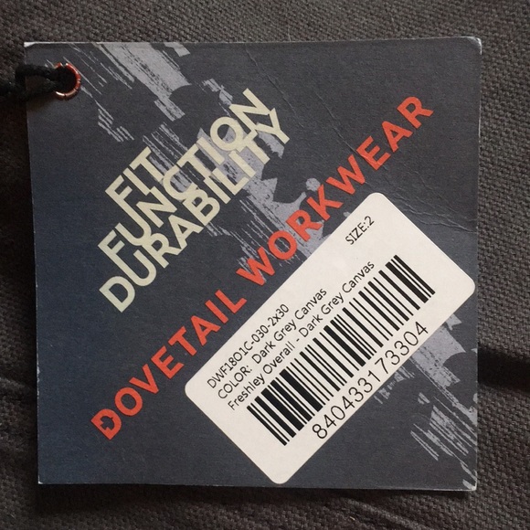 Dovetail Workwear Freshley Overall Dark Grey Canvas Women’s 2 - Picture 6 of 7